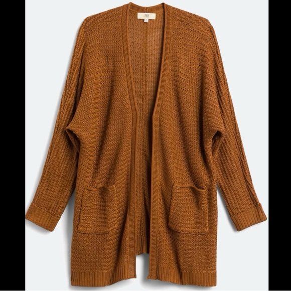 Pinque Annaleigh Long Textured Cardigan Sweater - Picture 6 of 10